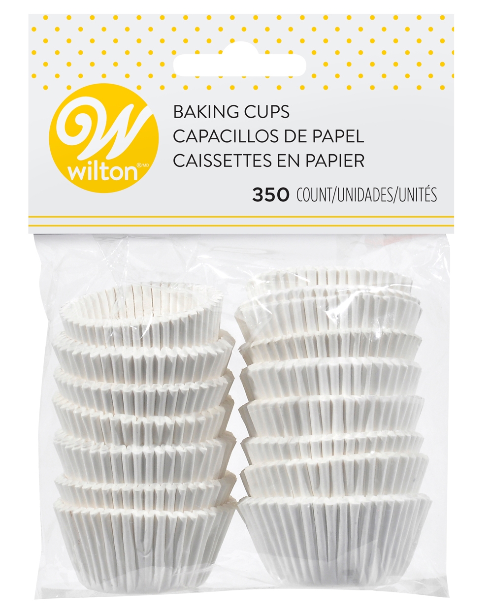 mini cupcake liners white